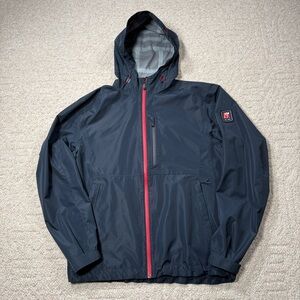 Chick-fil-A Tanasbourne Rain Parka Unisex Hooded Jacket Navy